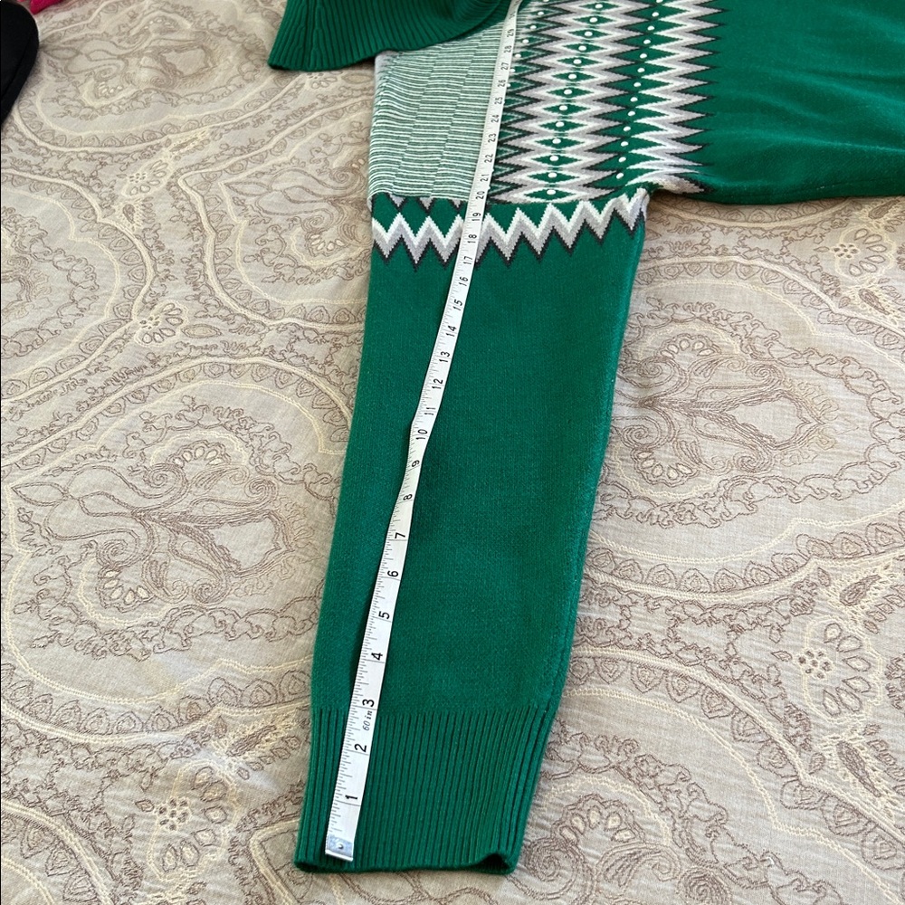 Xl Green fair isle ski sweater-BNWT - Picture 6 of 9